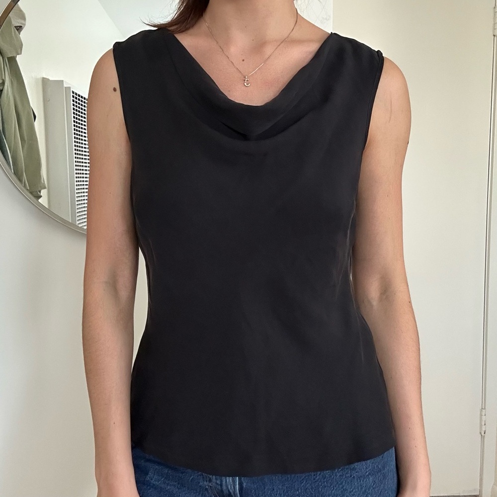 Classiques Entier Silk Cowl Neck Top